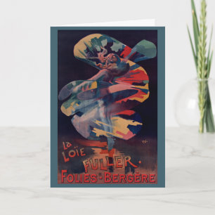 Art Nouveau antiek, Loie Fuller bij Folies Bergere Kaart