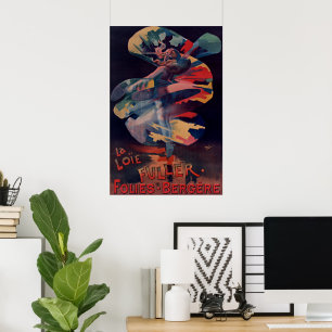 Art Nouveau antiek, Loie Fuller bij Folies Bergere Poster