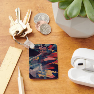 Art Nouveau antiek, Loie Fuller bij Folies Bergere Sleutelhanger