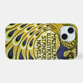 Art Nouveau antiek, Macmillan's Pauwveer iPhone 15 Case (Achterkant horizontaal)