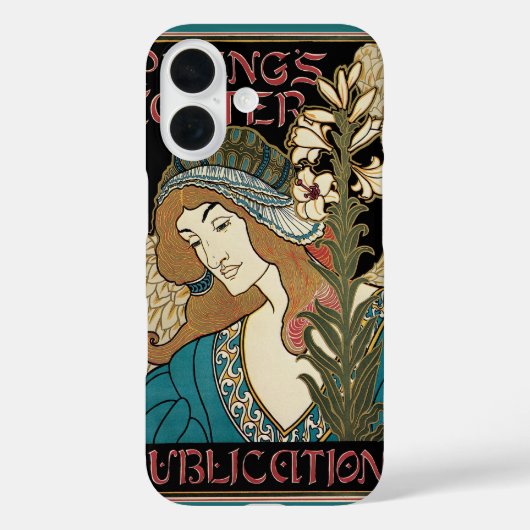 Art Nouveau antiek, Prang's Pasenpublicaties Case-Mate iPhone Case (Achterkant)