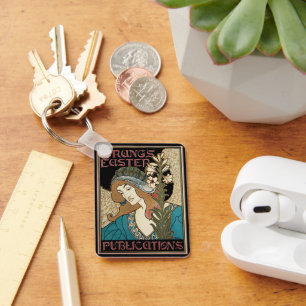 Art Nouveau antiek, Prang's Pasenpublicaties Sleutelhanger