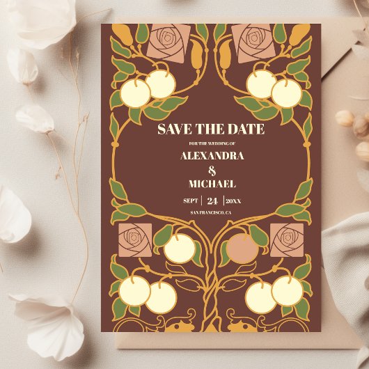 Art Nouveau Antiek Save The Date