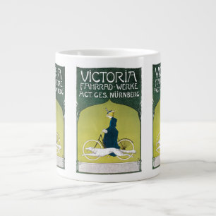 Art Nouveau antiek, Victoria Fahrrad Werke, Rehm Grote Koffiekop