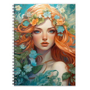 Art Nouveau Aos sí Fairy Notitieboek
