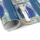 Art Nouveau Aquarius Wrapping Paper Cadeaupapier (Rol Hoek)