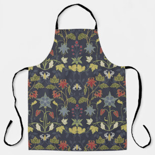 Art Nouveau Aquilegia: donkere bloemen Schort