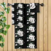 Art Nouveau Arctic White Fox Bad Handdoek