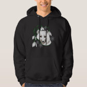Art Nouveau Arctic White Fox Hoodie (Voorkant)