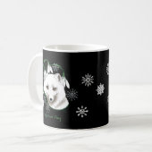 Art Nouveau Arctic White Fox Koffiemok (Voorkant links)