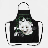 Art Nouveau Arctic White Fox Schort (Voorkant)