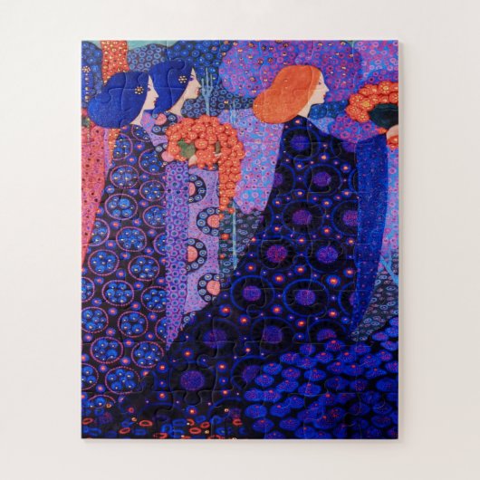 Art Nouveau art, Dante, vrouwen, Morris, kleurrijk Legpuzzel (Verticaal)