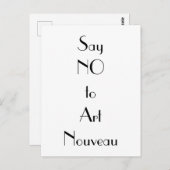 Art Nouveau Art Deco Briefkaart (Voorkant / Achterkant)