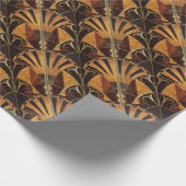 art Nouveau, art deco, , houtkleuren, chic Cadeaupapier (Hoek)