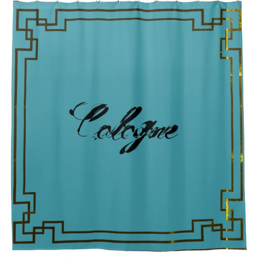 Art Nouveau Art Deco Köln Cologne Jugendstil Douchegordijn (Voorkant)
