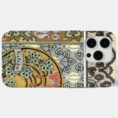 Art Nouveau Art Deco  Lily Pattern Case-Mate iPhone Case (Achterkant (horizontaal))