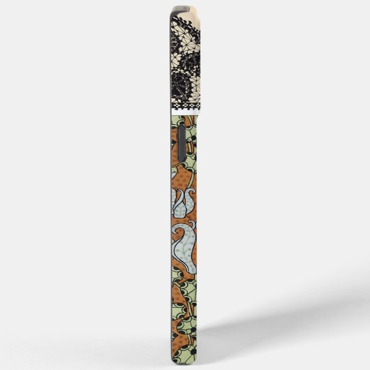 Art Nouveau Art Deco  Lily Pattern Case-Mate iPhone Case (Achterkant / Rechts)