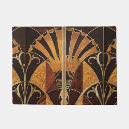 art Nouveau, art deco, , meerhoutkleuren Deurmat (Voorkant)