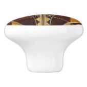 art Nouveau, art deco, , meerhoutkleuren Keramische Knop (Zijkant)