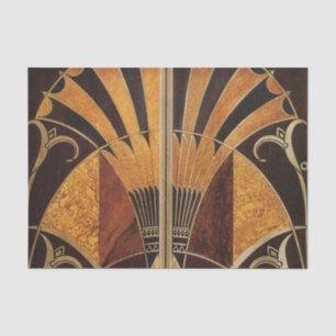 art Nouveau, art deco, , meerhoutkleuren Tissuepapier