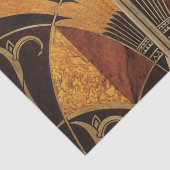 art Nouveau, art deco, , meerhoutkleuren Tissuepapier (Detail)