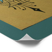 Art nouveau art patroon Christopher dresser Poster (Hoek)