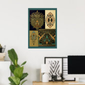 Art nouveau art patroon Christopher dresser Poster (Thuiskantoor)