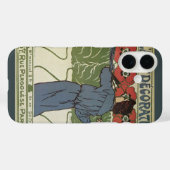  Art Nouveau, artistieke schilderende papaverbloem Case-Mate iPhone Case (Achterkant (horizontaal))