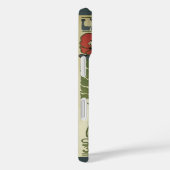  Art Nouveau, artistieke schilderende papaverbloem Case-Mate iPhone Case (Achterkant / Rechts)