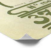  Art Nouveau, artistieke schilderende papaverbloem Poster (Hoek)