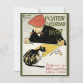  Art Nouveau, artistieke schildering met Pet Cat (Voorkant)