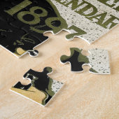  Art Nouveau, artistieke schildering met Pet Cat Legpuzzel (Zijkant)