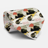  Art Nouveau, artistieke schildering met Pet Cat Stropdas (Opgerold)