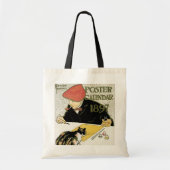 Art Nouveau, artistieke schildering met Pet Cat Tote Bag (Voorkant)