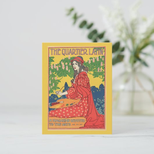  art nouveau arts magazine briefkaart (Staand voorkant)