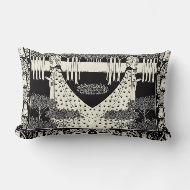 Art Nouveau Aubrey Beardsley Salome Kussen (Voorkant)