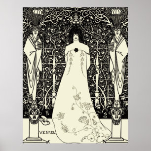 Art Nouveau Aubrey Beardsley Venus Poster