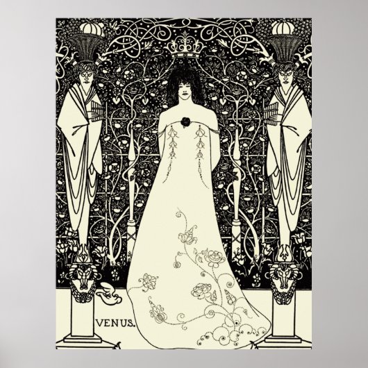 Art Nouveau Aubrey Beardsley Venus Poster (Voorkant)