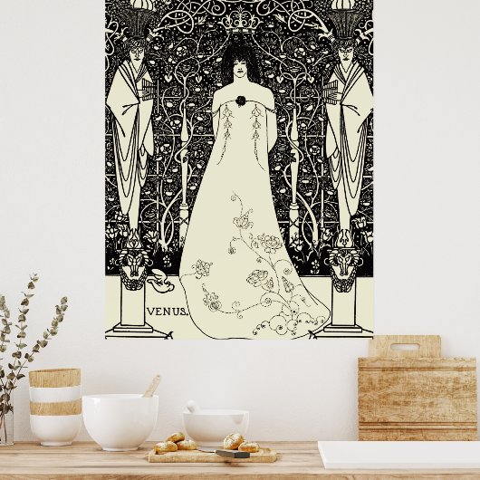 Art Nouveau Aubrey Beardsley Venus Poster (Keuken)