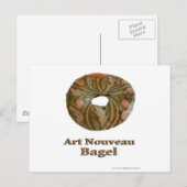 Art Nouveau Bagel Briefkaart (Voorkant / Achterkant)