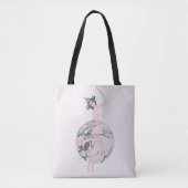 Art nouveau ballerina tote bag (Voorkant)
