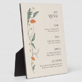  Art Nouveau Bar Menu Sign Fotoplaat (Zijkant)