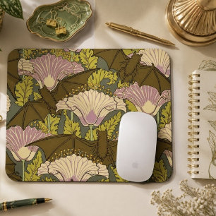 Art Nouveau Bats en Flowers Muismat