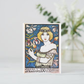 Art Nouveau  Beauty - Briefkaart (Staand voorkant)