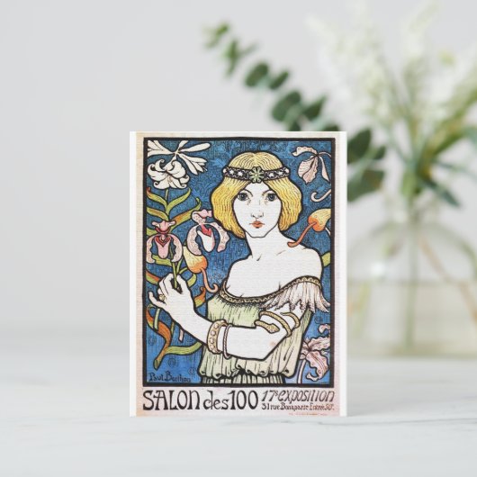 Art Nouveau Beauty - Briefkaart (Staand voorkant)