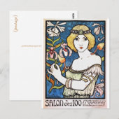 Art Nouveau  Beauty - Briefkaart (Voorkant / Achterkant)