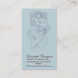 Art Nouveau Beauty Business of Name Card Visitekaartje