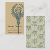 Art Nouveau Beauty Business of Name Card Visitekaartje (Voorkant / Achterkant)