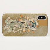Art Nouveau Beauty met Chrystanthemums Case-Mate iPhone Case (Achterkant (horizontaal))