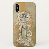 Art Nouveau Beauty met Chrystanthemums Case-Mate iPhone Case (Achterkant)